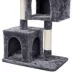 Yaheetech 33.5" Cat Tree Tower w/2 Cozy Plush Condos, Oversized Perch & Sisal Scratch Post image thumbnail 4