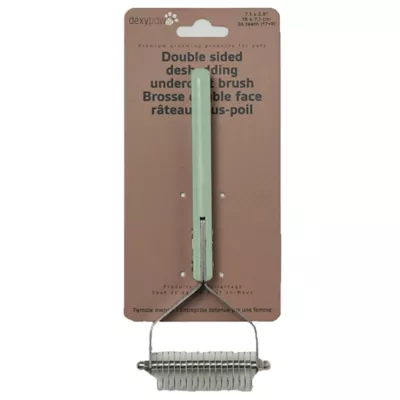 Dexypaws Deshedding Undercoat Brush, Grooming Brush for Dogs & Cats - Image 1