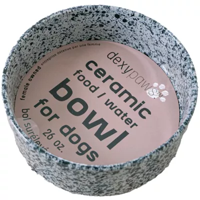 Dexypaws Ceramic Dog Bowl, Pet Feeding Bowl for Dogs, 26 oz Capacity - Image 1