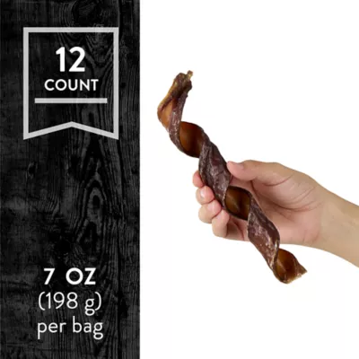 Dentley's Nature's Chews 100% Beef Gullet Springs Dog Chews - 12 Count, 7 oz. - Image 2
