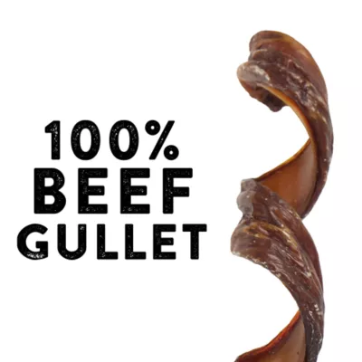 Dentley's Nature's Chews 100% Beef Gullet Springs Dog Chews - 12 Count, 7 oz. - Image 3