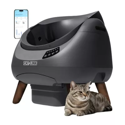 Catlink Open-X Self-Cleaning Smart Litter Box W/ Remote App Monitoring For Single Cat Households - Image 1