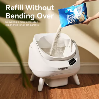 Catlink Open-X Self-Cleaning Smart Litter Box W/ Remote App Monitoring For Single Cat Households - Image 10