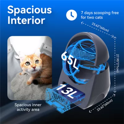 Catlink Scooper Pro-X Luxury Self-Cleaning Cat Litter Box W/ Remote App Control & 4 Cleaning Modes - Image 6