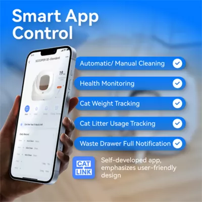 Catlink Scooper SE Litter Box For Multi-Cat Households W/ Remote App Monitoring & Auto Cleaning - Image 7