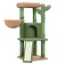 Yaheetech Cactus Cat Tree, Cute Cat House with Large Condo - Green image thumbnail 1