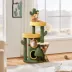 Yaheetech Cactus Cat Tree, Cute Cat House with Large Condo - Green image thumbnail 2