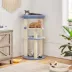 Yaheetech Cat Tree, 35.5" Cat Tower, Cat House with Scratching Posts & Padded Perch - Blue&Cream image thumbnail 2