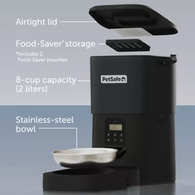 PetSafe® FlexFeed Automatic Pet Feeder, Black, 8 Cup Capacity - Image 7