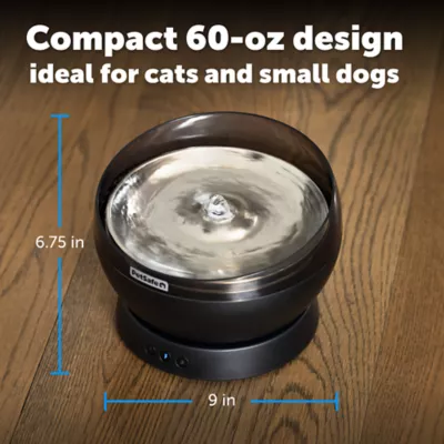 PetSafe® HydroSphere 60 oz Cordless Pet Fountain, Black, Rechargeable Battery, Filter Included - Image 9