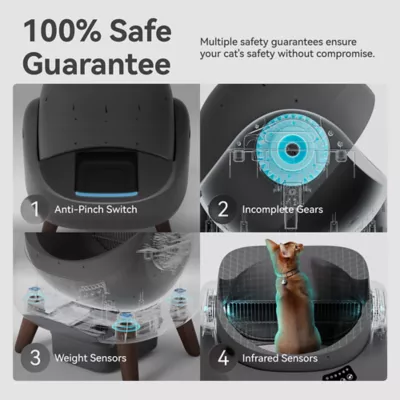 Catlink Open-X Multicat Smart Self Cleaning Cat Litterbox W/ Remote App Control & Open Top Design - Image 7