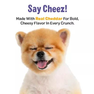 Three Dog Bakery Cheezie Yips, Crispy Dog Treats With Real Cheddar Cheese 9 oz. - Image 4