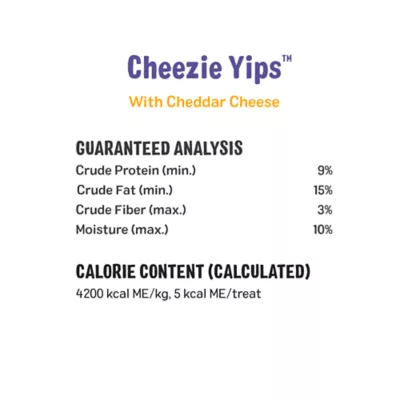 Three Dog Bakery Cheezie Yips, Crispy Dog Treats With Real Cheddar Cheese 9 oz. - Image 7