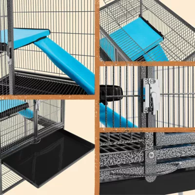 Yaheetech Metal Rolling Habitat for Adult Rats/Ferrets/Chinchillas/Guinea Pigs - Image 5