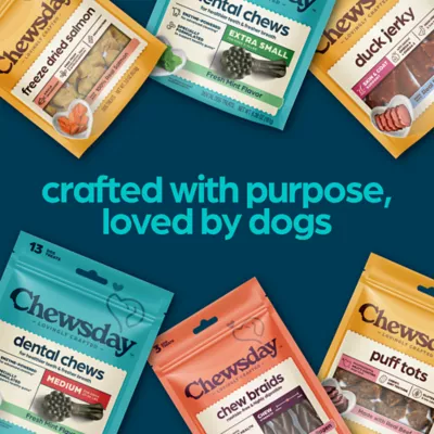 Chewsday Large Dog Dental Treat - Enzyme Infused, Fresh Mint Flavor - Image 8