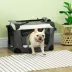 PawHut 24" Foldable Pet Carrier with Removable Mat, Breathable Mesh, Soft Side Pet Travel Carrier image thumbnail 2