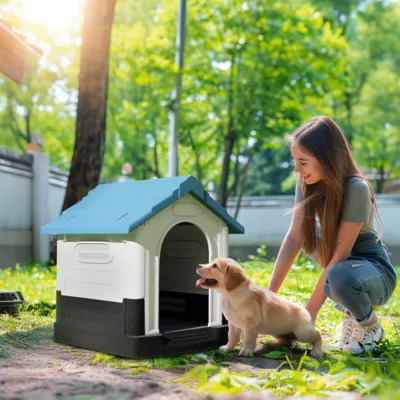 PawHut Indoor/Outdoor Dog House w/ Vents - For Small Dogs - Image 2