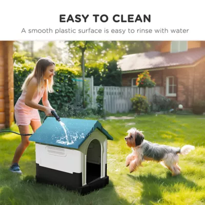 PawHut Indoor/Outdoor Dog House w/ Vents - For Small Dogs - Image 5