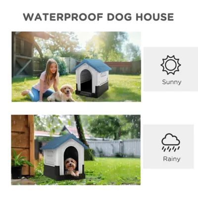 PawHut Indoor/Outdoor Dog House w/ Vents - For Small Dogs - Image 6