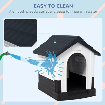 PawHut Indoor/Outdoor Dog House w/ Vents - For Small Dogs - Image 5