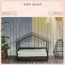 PawHut Rattan Dog House with Canopy, Water-Resistant Cushion, for Medium Dogs image thumbnail 6
