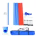 PawHut Dog Agility Pole Set, Portable Dog Agility training equipment for Outdoor Play - Red & Blue image thumbnail 3