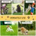 PawHut Dog Agility Pole Set, Portable Dog Agility training equipment for Outdoor Play - Red & Blue image thumbnail 6