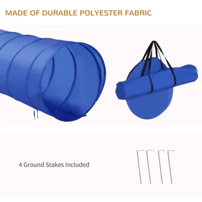 PawHut Dog Agility Starter Kit -Tunnel, Weave Poles, High Jump - Image 5