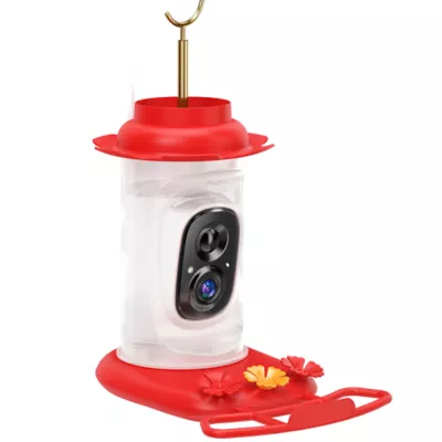PawHut Smart Hummingbird Feeder with Camera, AI Identifier of 16,000 birds, 2K HD Video, 3W Solar - Image 1