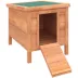 PawHut Wooden Rabbit Hutch, with Waterproof & Openable Asphalt Roof image thumbnail 1