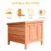 PawHut Wooden Rabbit Hutch, with Waterproof & Openable Asphalt Roof image thumbnail 4