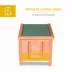 PawHut Wooden Rabbit Hutch, with Waterproof & Openable Asphalt Roof image thumbnail 5