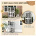PawHut Outdoor Catio, Elevated Design, with Wheels, Resting Box, Water-Resistant, Multi Platforms image thumbnail 5