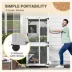 PawHut Outdoor Catio, Elevated Design, with Wheels, Resting Box, Water-Resistant, Multi Platforms image thumbnail 6