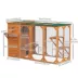 PawHut Catio 76"L, Outdoor Cat House with Asphalt Roof, Platforms, Lockable Doors, 3-Tier image thumbnail 3