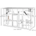 PawHut Large Outdoor Catio with Condos, Platforms, Doors, Ladders, Weather-Resistant Roof image thumbnail 3