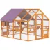 PawHut Outdoor Cat Enclosure, Wooden Cat House w/ Weatherproof Canopy, Bridges, Resting Boxes image thumbnail 1