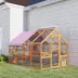 PawHut Outdoor Cat Enclosure, Wooden Cat House w/ Weatherproof Canopy, Bridges, Resting Boxes image thumbnail 3