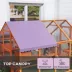 PawHut Outdoor Cat Enclosure, Wooden Cat House w/ Weatherproof Canopy, Bridges, Resting Boxes image thumbnail 6