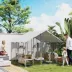 PawHut 94.5" Extra Large Metal Outdoor Catio with Waterproof Cover, 2 Resting Boxes, 7 Platforms image thumbnail 2