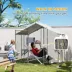 PawHut 94.5" Extra Large Metal Outdoor Catio with Waterproof Cover, 2 Resting Boxes, 7 Platforms image thumbnail 5
