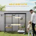 PawHut Weld Wire Catio Outdoor Indoor with Waterproof Cover, 4 Jumping Platforms, Hammock image thumbnail 4