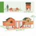 PawHut 123" Extra Large Chicken Coop with Outdoor Run Ramps and Nesting Boxes image thumbnail 3
