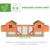 PawHut 123" Extra Large Chicken Coop with Outdoor Run Ramps and Nesting Boxes image thumbnail 4