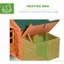 PawHut 123" Extra Large Chicken Coop with Outdoor Run Ramps and Nesting Boxes image thumbnail 6