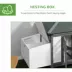 PawHut 77" Chicken Coop Hen House, Outdoor Backyard with Nesting Box and Run image thumbnail 6