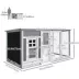 PawHut 63" Chicken Coop, Wooden Hen House, with Nesting Box and Run image thumbnail 3
