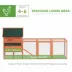 PawHut 137" Wooden Chicken Coop with Chicken Run, Nesting Box image thumbnail 4