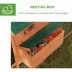 PawHut 137" Wooden Chicken Coop with Chicken Run, Nesting Box image thumbnail 6