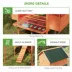 PawHut 137" Wooden Chicken Coop with Chicken Run, Nesting Box image thumbnail 7